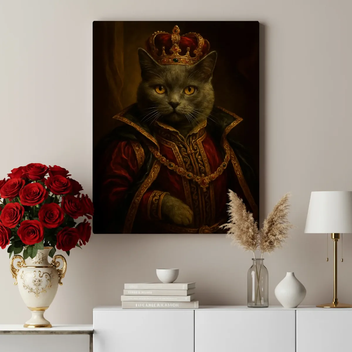 Пример портрета питомца в стиле Royal Pet